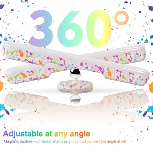 Benreom Wireless Vanity Lights for Mirror, Rechargeable Battery Operated Stick on Lamp, Adjustable Color Brightness & Angle Makeup Light, Cordless Magnetic LED Bar Renter Friendly Lighting Decor Gift — view 3