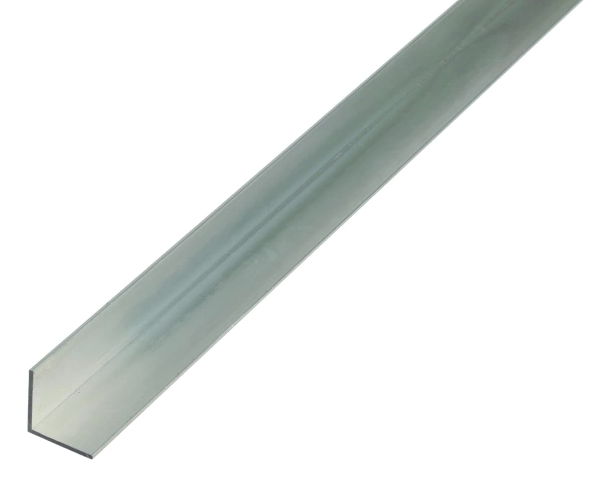Alberts 473105 Perfil de ángulo, Aluminio, natural, 1000 x 30 x 30 mm
