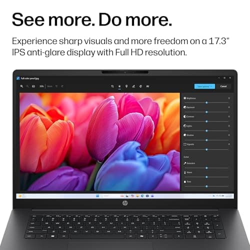 HP OmniBook 3 17.3 inch Laptop PC, FHD Display, AMD Ryzen 3 30, 8 GB RAM, 512 GB SSD, AMD Radeon 610M Graphics, Windows 11 Home, Mica Silver, 17-dp0199nr — view 2