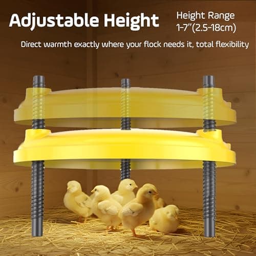 Brooder-Chick Brooder, Chicken Coop Heater 35W 12''x12'' with Adjustable Temperature, Safe Heating Plate for Baby and Poultry Warmth