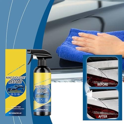 Gyonwt 2PCS Nano Quick-Coat Restore, Quick Coat Restore Coating Spray, Advanced Automobile Quick-Acting Coating Agent, Multi-Functional Coatings Renewal Agent Spray with Dust Proof for Car — view 4