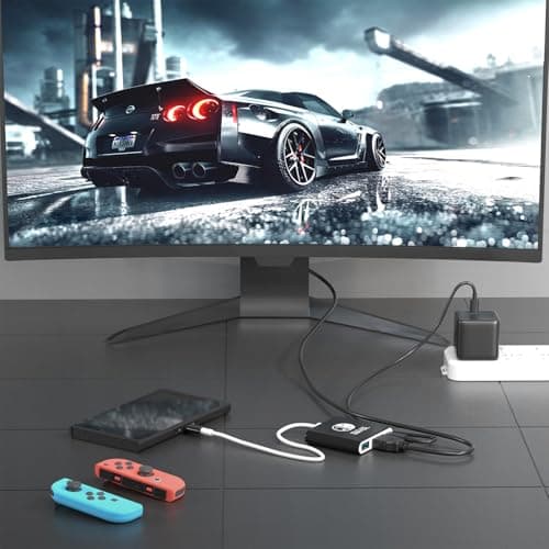 BIYTC Switch Dock Compatible with Nintendo Switch Docking Station Portable Switch TV Adapter Support 4K/30HZ TV Dock Compatible Station for Nintendo Switch/OLED — view 4