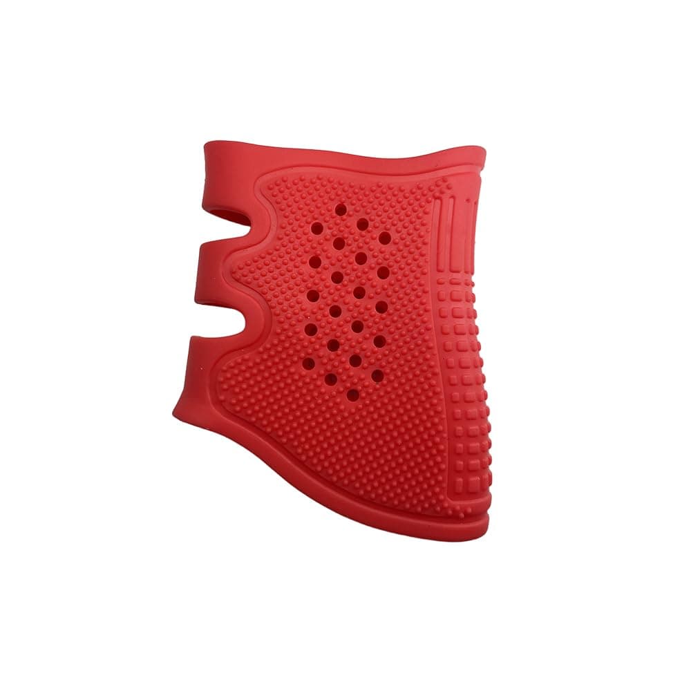 Funda de Empuñadura Ventilada de Goma para Glock 17, 19, 19x, 20, 21, 22, 23, 25, 31, 32, 34, 35, 37, 38, 41, 43x, 44, 45, 48 / AR-15 / Pistolas AK – Accesorio de Goma