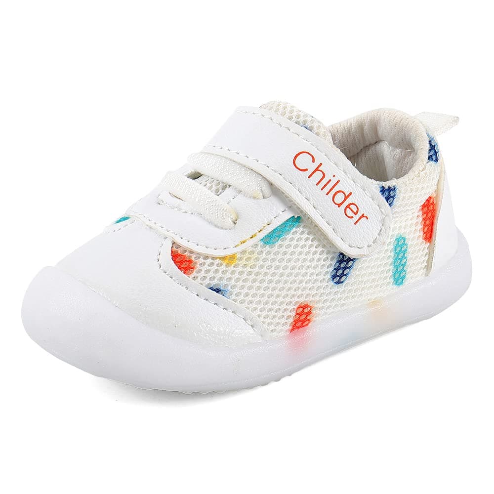 MASOCIO Baby Boys Girls First Walking Shoes Infant Toddler Trainers Anti-Slip Shoes