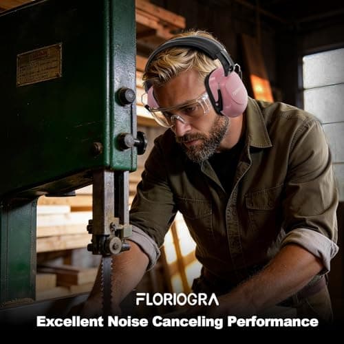 Floriogra Noise Reduction Ear Muffs, NRR 34dB Ear Protection, Hearing Protection Noise Cancelling Headphones for Adults Kids Autism, Shooting Ear Protection for Gun Range, Mowing, Construction — view 3
