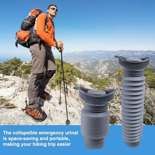 Pee Bottles for Men, Portable Urinal for Men, Collapsible Urine Bottle 750ML, Car Urinals for Men and Women, Emergency Urinal Shrinkable Pocket Toilet for Travel, Camping, Traffic Jam, Road Trips — view 2