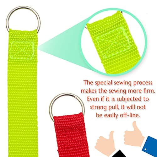 Slip Lead Dog Leash, 6 pcs Short Pet Leashes Slip Leads for Dogs Cats Grooming Shelter Rescues Walking Training,etc., 6 FT Strong Pulling Dog Leash with O-Ring — view 3