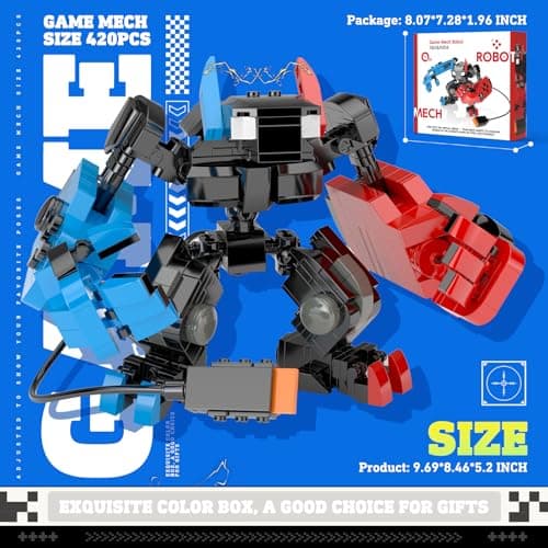 Game Mech Building Block Set for Boys, Controller Mech Model, Classic Robot Toy, Compatible with Lego Model Blocks Kits, Gift for Kids, Boys, Adults and Fans, Birthday Halloween Christmas Decorations — view 4