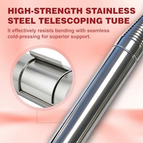 Josongslax Golf Ball Retriever Telescopic for Water, 9/12/15/20Ft GolfBall Grabber Tool, Golf Accessories Gifts for Men, Women & Golfers, Golf Balls Picker with Stainless Steel Shaft & Rubber Grip
