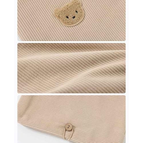 Lightweight Corduroy Organizers with Multiple Pockets for Diapers Wipe, Portable Travel Bag Machine Washable Stylish Accessory Bag — view 4