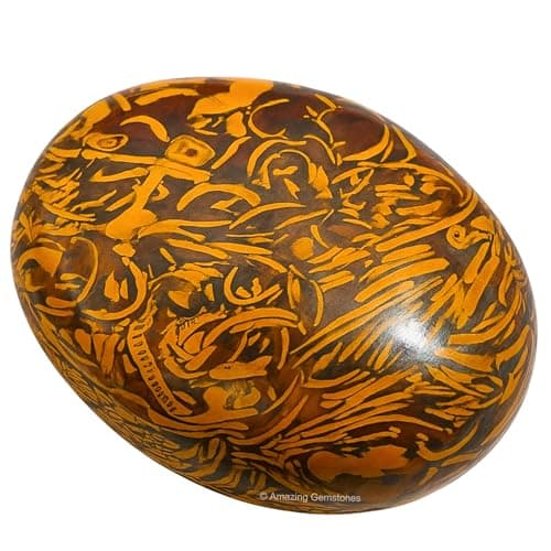 Amazing Gemstone Mariyam Jasper Crystals and Healing Stones - Large Palm Stone Crystals Piedra - Crystal for Good Luck, Balanced Positive Energy, Meditation - Unique Stocking Stuffers, Gifts for Women