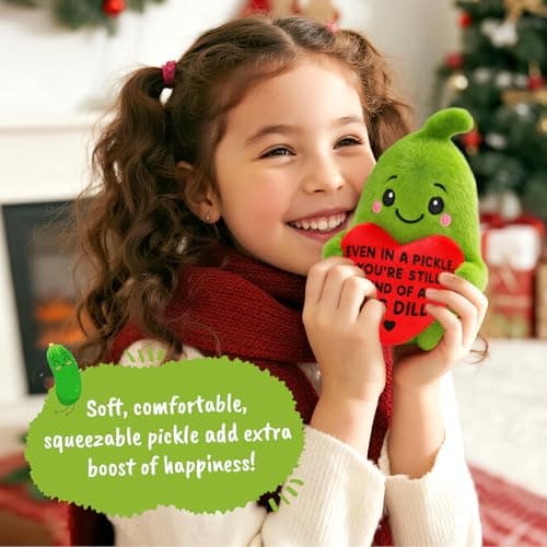 LuoHere Positive Support Pickle Gifts Mothers Day for Sister Friend Teens Mom Dad Birthday Gifts for Women Men Boss Coworkers Inspirational Travel Graduation Gift Healing Stress Relief Items — view 5