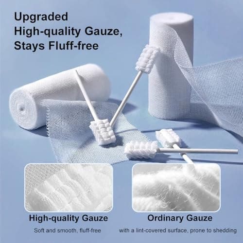 Lyntimo Baby Tongue Cleaner Gauze, Soft Wavy Brush Head Disposable Oral Cleaning Stick with Paper Handle, Infant Gum Mouth Cleaner, Newborn to 2 Years, 30 Count