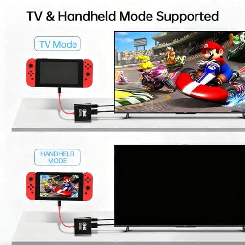 AHGEIIY Switch 2 Dock for Nintendo Switch Docking Station, Upgrade for Nintendo Switch TV Adapter with 4K@ 60Hz HDMI USB 3.0 and 100W PD Port, Portable Travel Dock for Switch 2/OLED MacBook Steam Deck — view 4