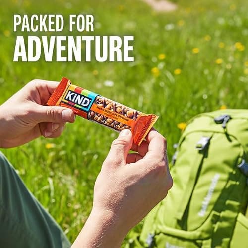 KIND Healthy Snacks Bars, Peanut Butter Dark Chocolate, Gluten Free, Low Sodium Snacks, 7g Protein, 12 Count — view 4