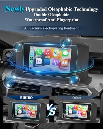BIBIBO Matte Anti Glare 2024 2025 2026 Tacoma Screen Protector for 2024-2026 Toyota Tacoma SR /SR5/TRD PreRunner 8" Frosted Tempered Glass [Anti Glare& Scratch Anti-Fingerprint]
