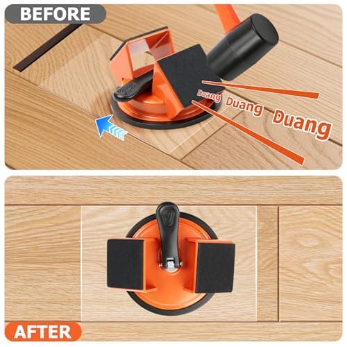 Floor Gap Fixer Tool Heavy Duty Suction Cup for Laminate Vinyl LVP Wood Flooring Gap Repair Kit with Plank Grabber — view 4