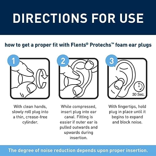 Flents Protechs Quiet Time Foam Ear Plugs, NRR 33, 10 Pair, Purple — view 5
