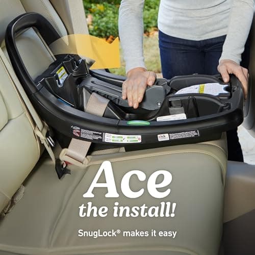 Graco® SnugRide SnugFit DLX Infant Car Seat, Baby Car Seat with Anti Rebound Bar for Extra Safety, SnugLock Easy Install Carseat, Baby Registry Must Have, Gift for New Parents, Maison — view 2