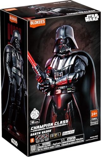 BLOKEES - Star Wars EP V - The Empire Strikes Back - Darth Vader Model Kit - Assembly Required - No Tools - No Paint - No Glue - No Cutting - Age 14+