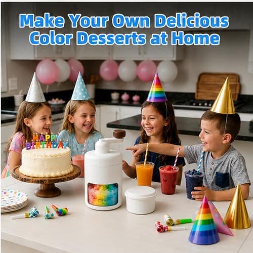 Portable Ice Shaver Machine for Snow Cones, Premium Slushie Machine for Home — view 4