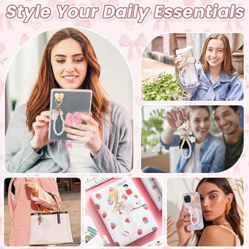 PIGORY Cute Kindle Charms Set with Kindle Pop Socket & Dust Plug Charm Type C. Personalize with Kindle Charm Chain. Essential Kindle Paperwhite Accessories (11th/12th Gen) & Gifts for Book Lovers — view 5