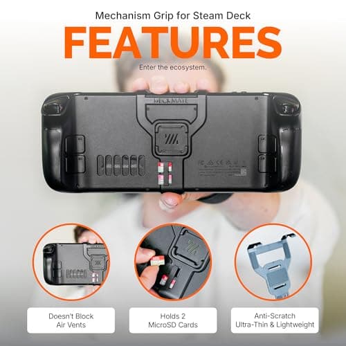 Mechanism Console Grip for Steam Deck OLED & LCD Consoles - Deckmate Grip | Build your Bundle Accessories