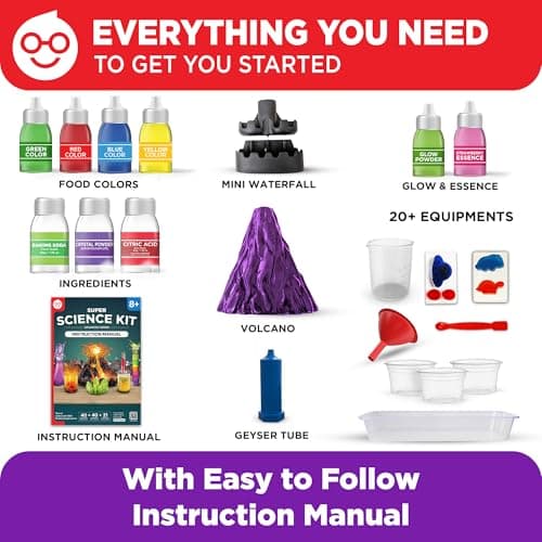 Doctor Jupiter Super Science Kit for Kids Age 8-12 | STEM Toys for Ages 8-9-10-11-12-13-14 with 100+ Experiments | Birthday Gift Ideas for Boys & Girls 8+ Years Old | Crystal Growing Chemistry Set — view 5