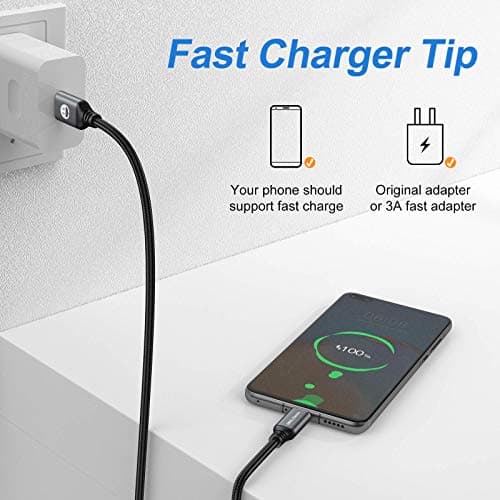 SMALLElectric USB to USB C Cable 5 Pack 6FT, A to Type C Fast Charger Cord — view 5