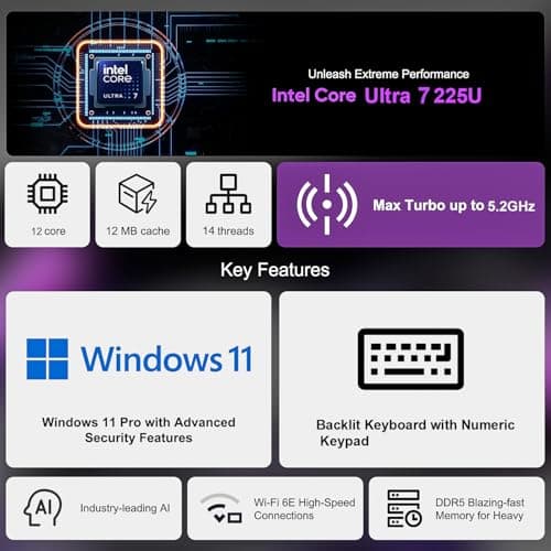 Dell Pro 16 PC16250 Business Laptop(Nextgen Latitude), 16" FHD+ IPS Display, Intel Ultra 7 225U (12 cores, Up to 5.2 GHz), 16GB DDR5 RAM, 512GB SSD, Backlit Keyboard, WiFi 6E, Win 11 Pro — view 2