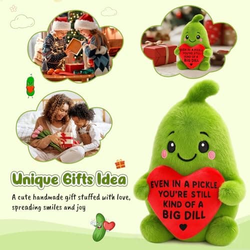 LuoHere Positive Support Pickle Gifts Mothers Day for Sister Friend Teens Mom Dad Birthday Gifts for Women Men Boss Coworkers Inspirational Travel Graduation Gift Healing Stress Relief Items — view 2