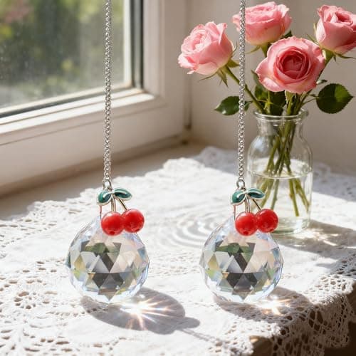 Birthday Gifts for Women Friendship,Girl Friend Gifts for Women Mom Sister Friends Girls,2 Pieces Crystal Ball Suncatcher Ball(Round) — view 4