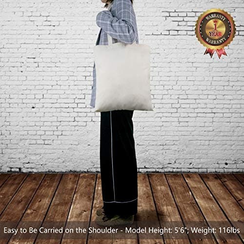 TOPDesign 24-Pack Economical Cotton Tote Bag, Lightweight Medium Reusable Grocery Shopping Cloth Bag, Suitable for DIY, Advertising, Promotion, Gift, Activity