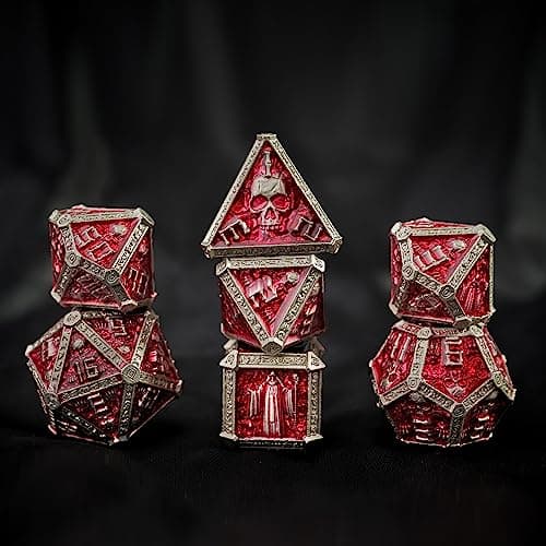UD Unique Dice DND Metal Dice Set D&D Polyhedral Dice Set with Gift Box Metal Box DND Dice Set Polyhedron Dice for Dungeons and Dragons MTG D&D RPG Table Games D4 D6 D8 D10 D12 D20 Role Playing Game