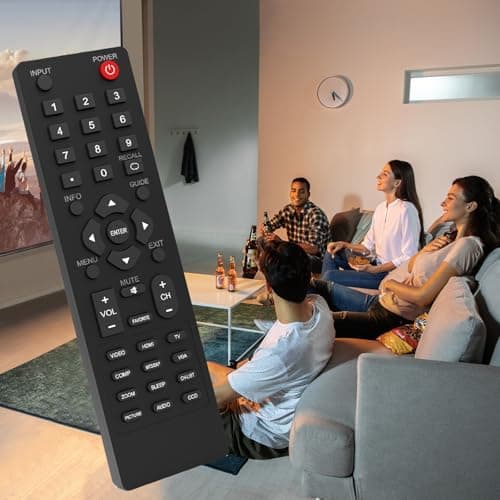 Universal Replacement Remote Control Fit for All Dynex TV, Compatible with Dynex TV Remote DX-RC02A-12 DX-RC01A-12 DX-RC01A-13 DX-RC03A-13 RC-201-0B RC-701-0A RC-801-0A ZRC400, No Setup Required — view 4