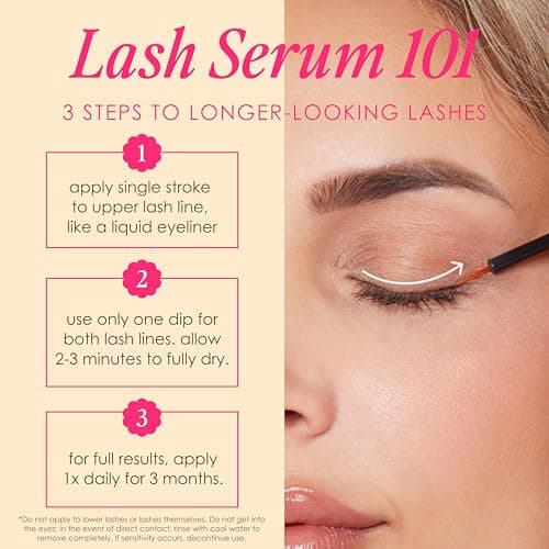 Grande Cosmetics GrandeLASH-MD Lash Enhancing Serum - Peptide & Vitamin Infused Formula for Longer, Thicker, Fuller Looking Lashes - Ophthalmologist Tested, Cruelty-Free, 3 Month Supply (2mL) — view 3