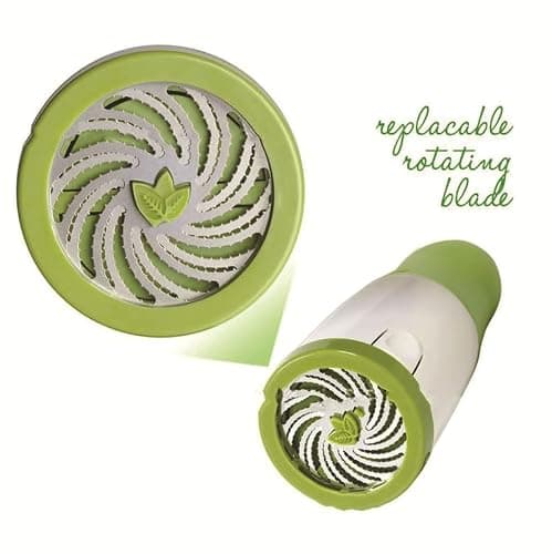 Manual Herb Grinder, Stainless Steel Blade Cilantro Parsley Chopper for Salad Garnish — view 4