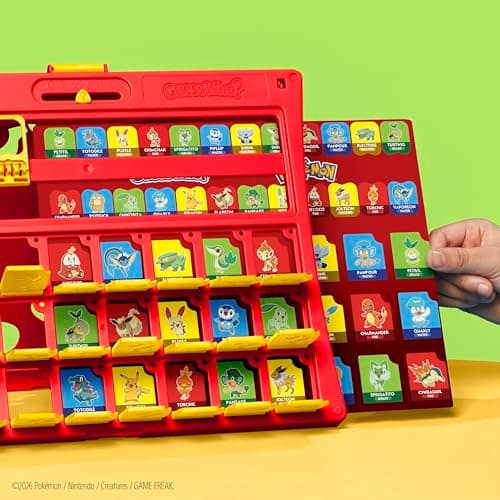Guess Who? Pokémon Edition Game | 48 Pokémon | Fun Kids Board Games for Families | 2 Players | 15 Mins. | Travel Friendly | Ages 6+ — view 4