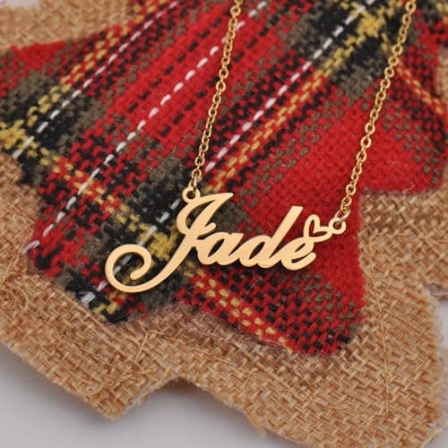 HUAN XUN Allison Name Necklace Personalized for Women Stainless Steel Pendant Jewelry Gift for Mother Day Birthday Christmas — view 2