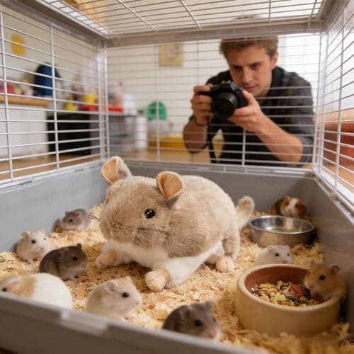 Chinchilla Stuffed Animal,Soothing Soft Small Plush Comfort Toys | Chinchilla Cage Accessories,for Hedgehogs Sugar Gliders Chewing Sleeping Hiding Nesting Indoor Outdoor Play Travel Cuddle