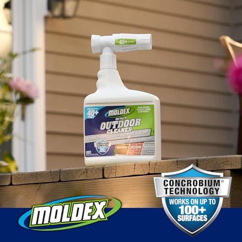 Moldex® Instant Outdoor Cleaner with Bleach and Hose End, 64 oz – Fast Acting Spray for Mold and Mildew Stains on Siding, Decks, Fences and Exterior Surfaces — view 3