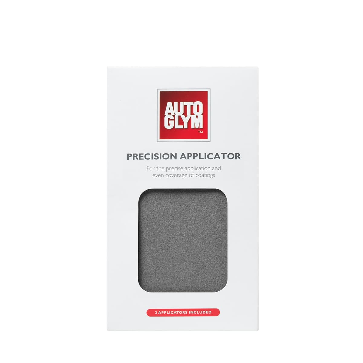 Autoglym Precision Applicator, 6.5 x 9.5cm, 2 Pack - Car Polish Precision Applicator, Microfiber Surface for Streak-Free Finish