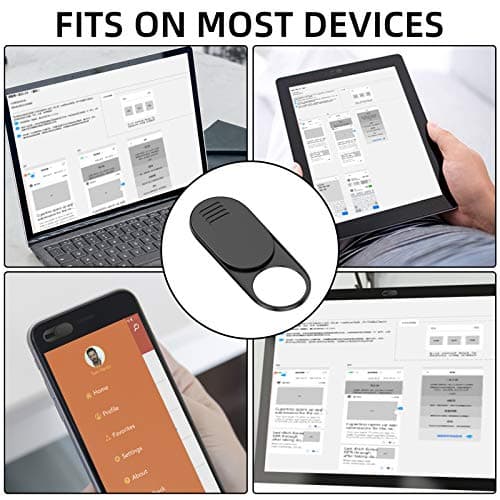 Webcam Cover,Ultra-Thin Camera cover Slide compatible with Laptop,MacBook,Computer,Laptops,PC,Apple Devices,and Tesla Model 3/Y Interior Cabin Camera,0.03in Thick Web Blocker Protect Your Privacy — view 4