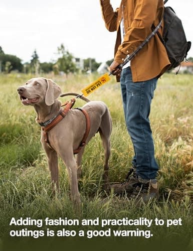 Cgvovgr Selectively Social Dog Leash Sleeve with Hanging ID Patch Tag, Funny Do Not Pet Leash Sleeve, Service Dog Patch Accessory for Dog Owners — view 5