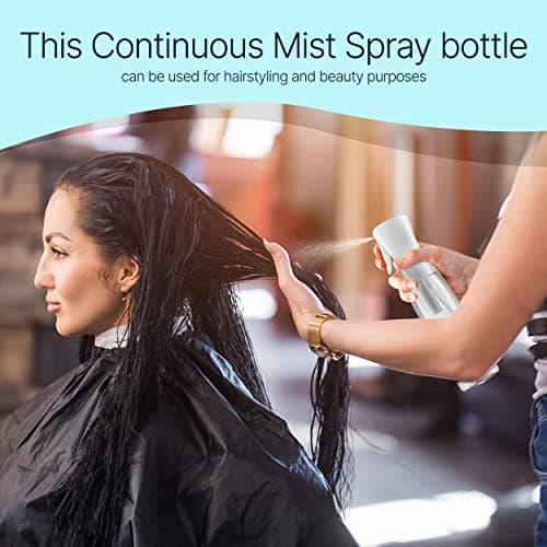 BeautifyBeauties Hair Spray Bottle – Ultra Fine Continuous Water Mister for Hairstyling, Cleaning, Plants, Misting & Skin Care (Black, 10.1 Ounces) — view 3