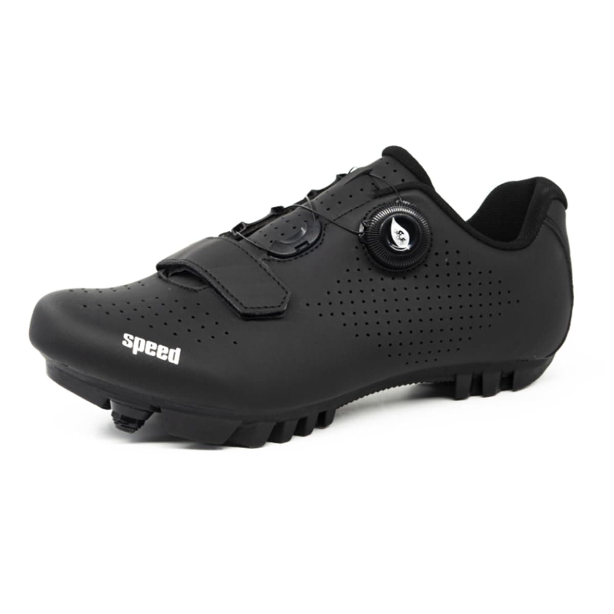 Hixingo Zapatilla de Ciclismo Hombre, Zapatos Bicicleta de Montaña Exterior MTB Compatibles con SPD Lock System, Zapatillas de Ciclismo Unisex Adulto Respirables