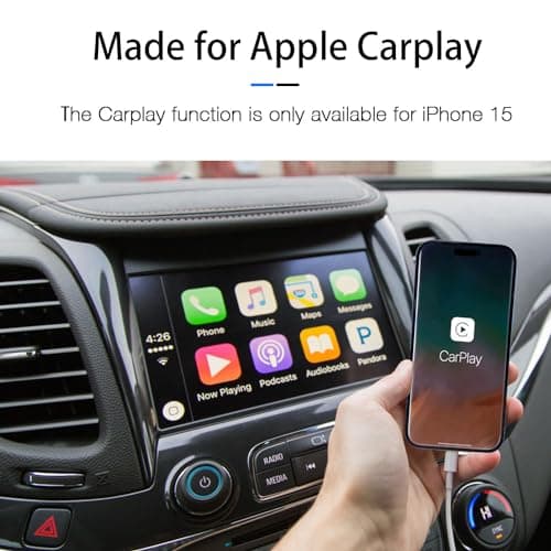 Short USB C Car Carplay Cable, 20 inch USB A to USB C Cable for iPhone 15/16/16E/17E Pro Max,15 16 Plus,Air,iPad 10th Gen,iPad Pro 12.9/11, Air 5th/4th Gen Charger Cord,Phone Car Charging Cord(1.5ft)