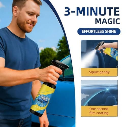 XAGMODSHN Quick Effect Car Coating Spray, Waterless Wash & Polish, Car Coating Spray for & Protection, Quick Acting Paint Protection and Glass ((1pcs) — view 3