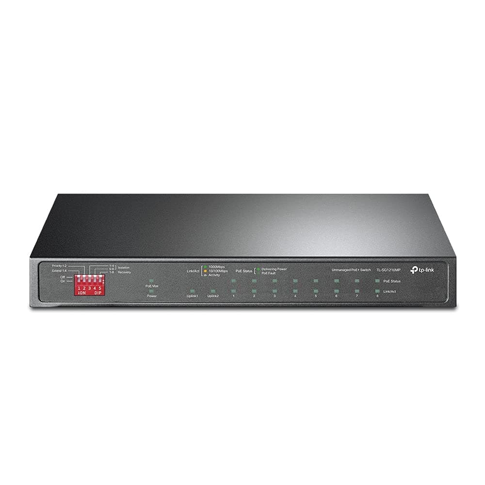 Switch TP-LINK 10-Port GIGABITE with 8 Port PoE+