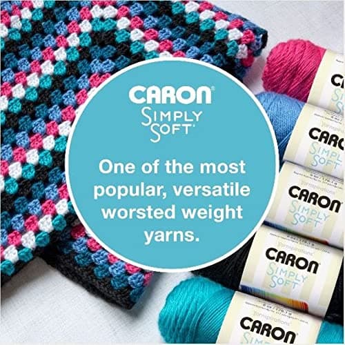 Caron Simply Soft Feathered Gray Yarn - 3 Pack of 170g/6oz - Acrylic - 4 Medium (Worsted) - 315 Yards - Knitting/Crochet — view 5